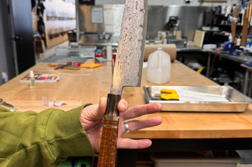 Nakagawa Blue #1 Damascus Gyuto 240mm - Thecooksedges