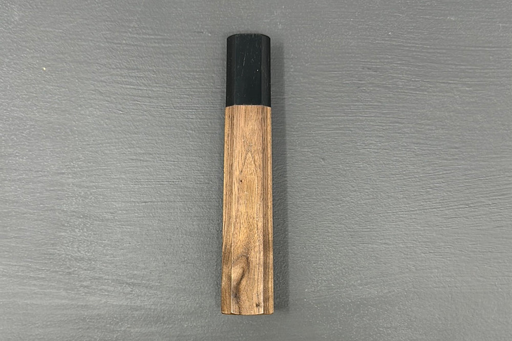 Walnut Wa-Handle w/Black Buffalo Horn Collar - Thecooksedges