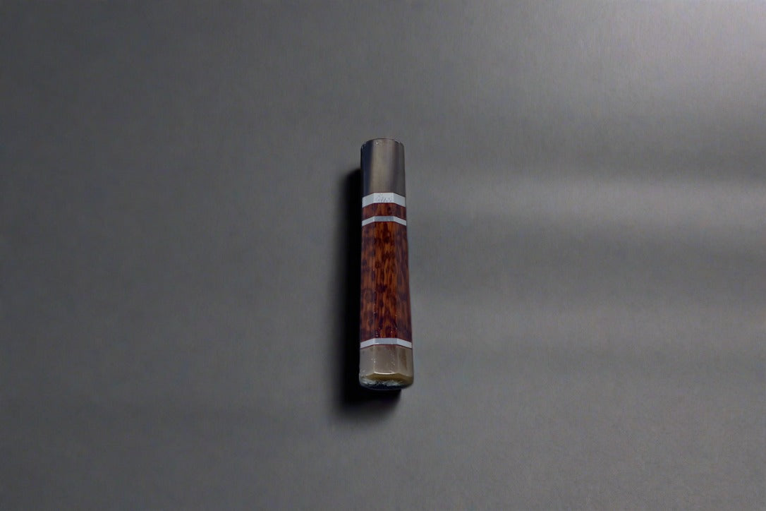Snakewood w/Marble Horn Collar and Silver Spacers - Thecooksedges