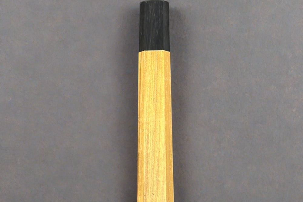 Teak Wa-Handle w/Black Buffalo Horn Collar - Thecooksedges