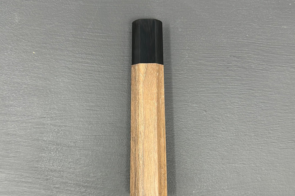 Walnut Wa-Handle w/Black Buffalo Horn Collar - Thecooksedges