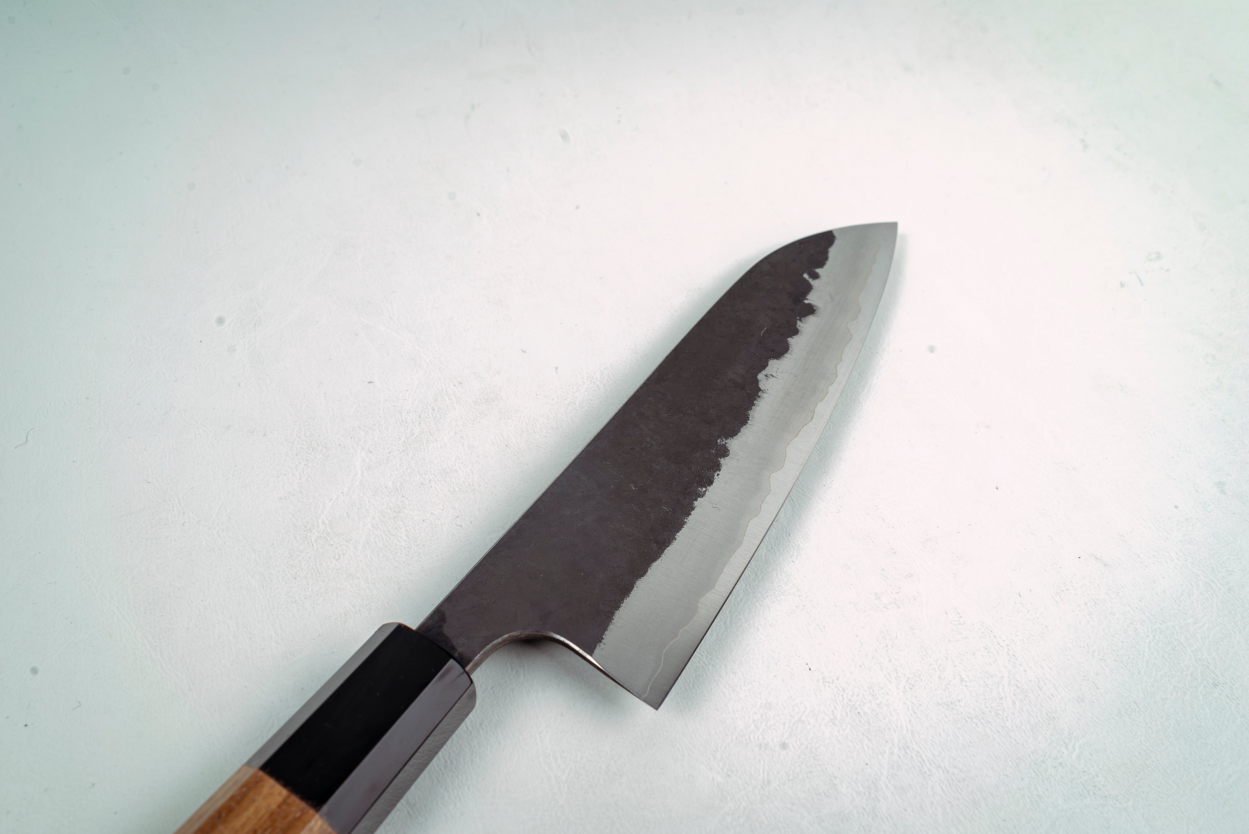 Anryu Hamono AS Stainless Clad Kurouchi Tsuchime Santoku - Thecooksedges