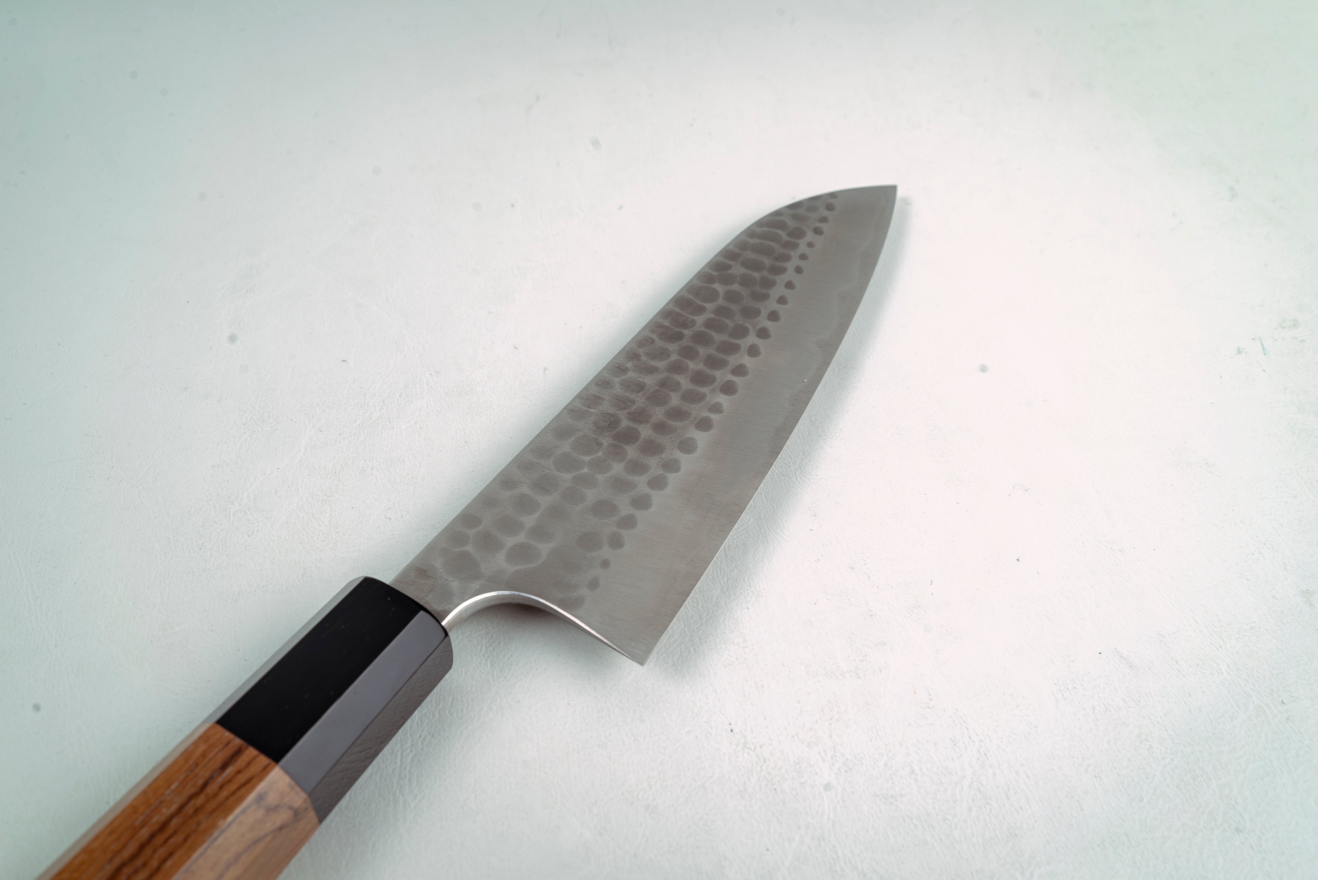 Anryu Hamono Blue#2 Migaki Stainless Clad Santoku - Thecooksedges