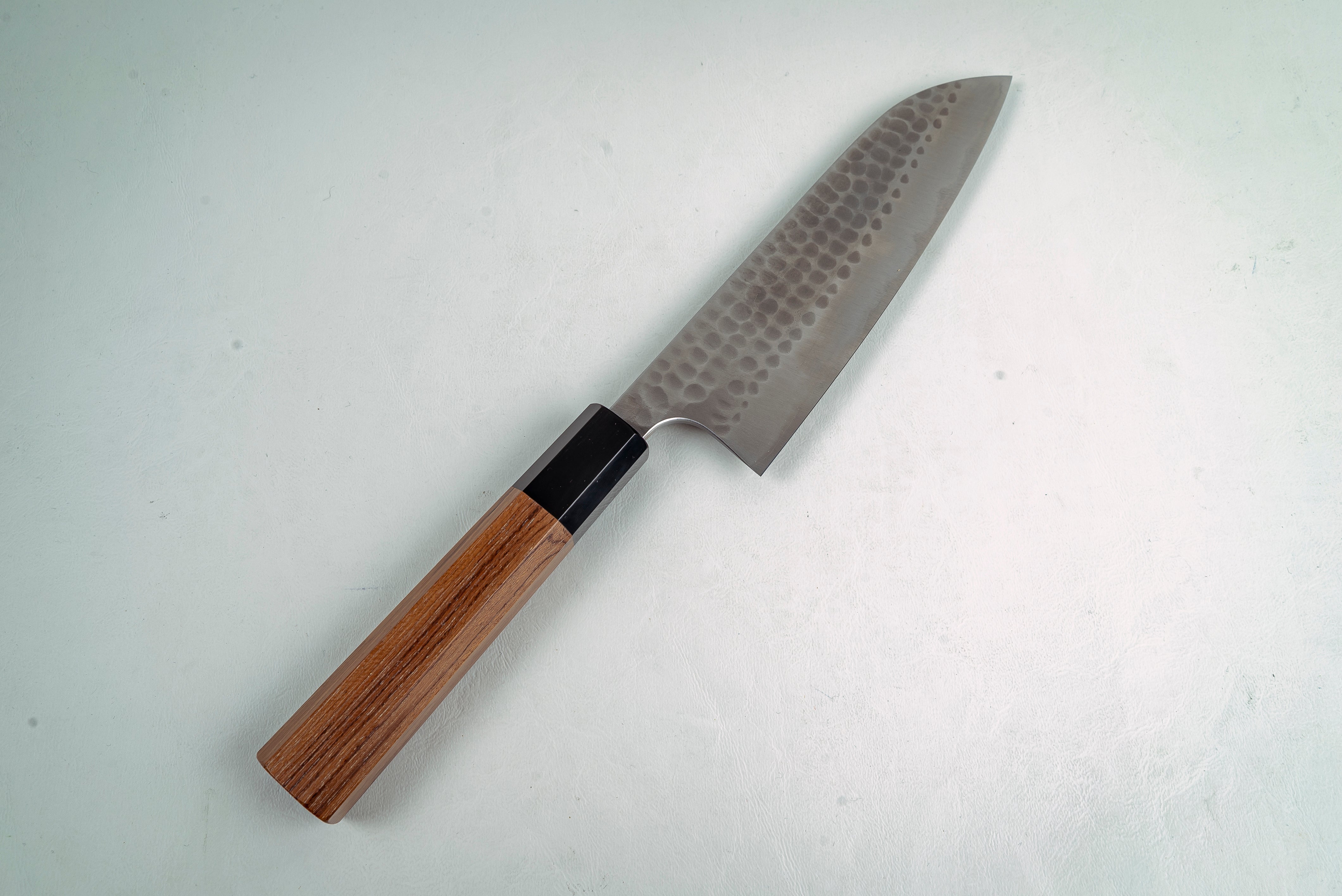 Anryu Hamono Blue#2 Migaki Stainless Clad Santoku - Thecooksedges