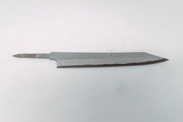 Nigara Hamono Kurozome Damascus Kiritsuke Yanagiba 240mm(Blade Only) - Thecooksedges