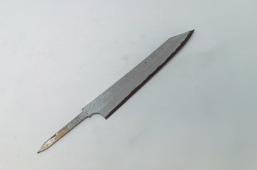 Nigara Hamono Kurozome Damascus Kiritsuke Yanagiba 240mm(Blade Only) - Thecooksedges