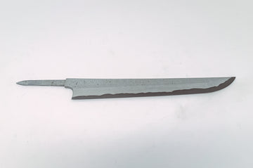 Nigara Hamono Kurozome Damascus Sakimaru Yanagiba 270mm(Blade Only) - Thecooksedges