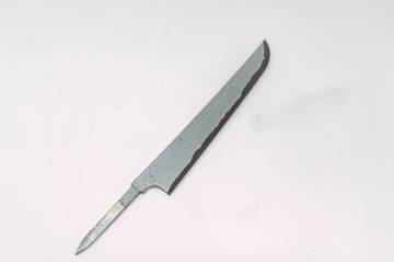 Nigara Hamono Kurozome Damascus Sakimaru Yanagiba 270mm(Blade Only) - Thecooksedges