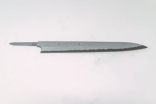 Nigara Hamono Kurozome Damascus Yanagiba 300mm (Blade Only) - Thecooksedges