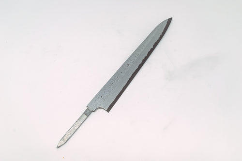 Nigara Hamono Kurozome Damascus Yanagiba 300mm (Blade Only) - Thecooksedges