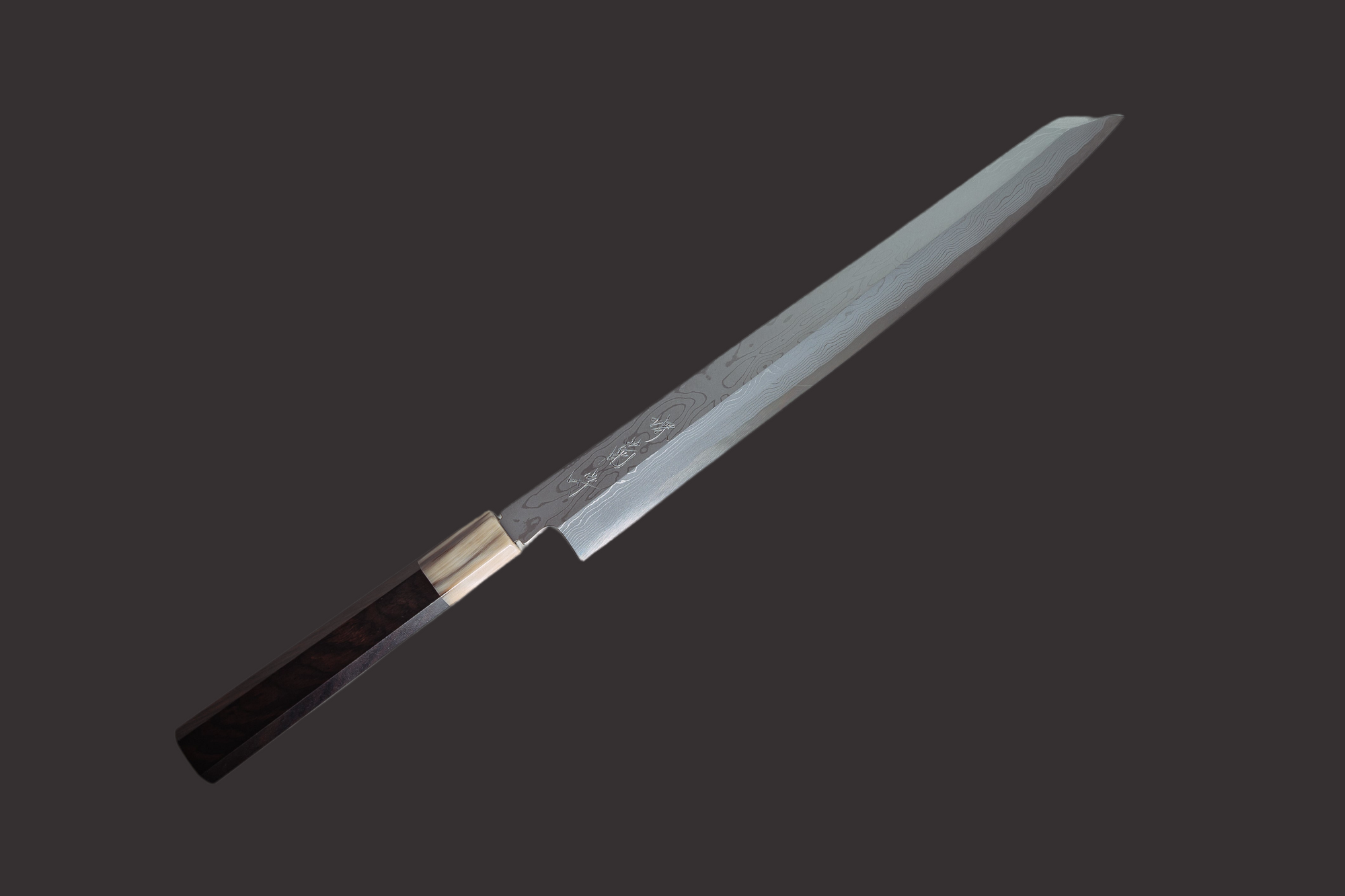 Sakai Kikumori White#1 Damascus Kiritsuke Yanagiba 300mm - Thecooksedges