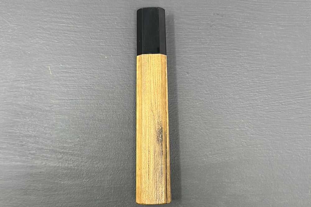 Teak Wa-Handle w/Black Buffalo Horn Collar - Thecooksedges