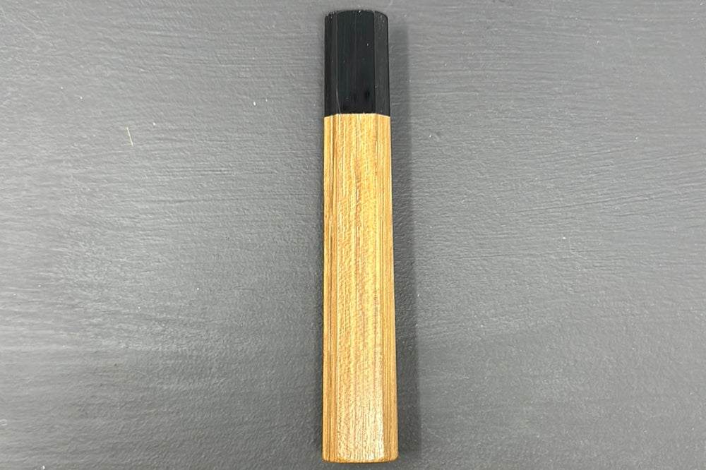 Teak Wa-Handle w/Black Buffalo Horn Collar - Thecooksedges