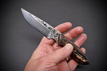 Murray Carter Jewel Damascus  Neck Knife 76mm