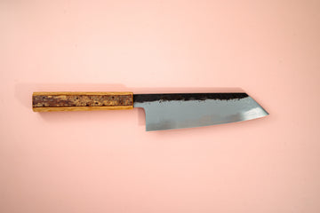 HADO Sumi Blue#1 Damascus Bunka 180mm W/Cherry Bark Handle - Thecooksedges