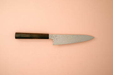 Hatsukokoro Ginga34 Nickle Damascus Petty 150mm - Thecooksedges
