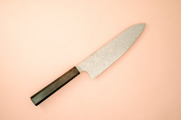 Hatsukokoro Ginga34 Nickel Damascus Santoku 180mm - Thecooksedges