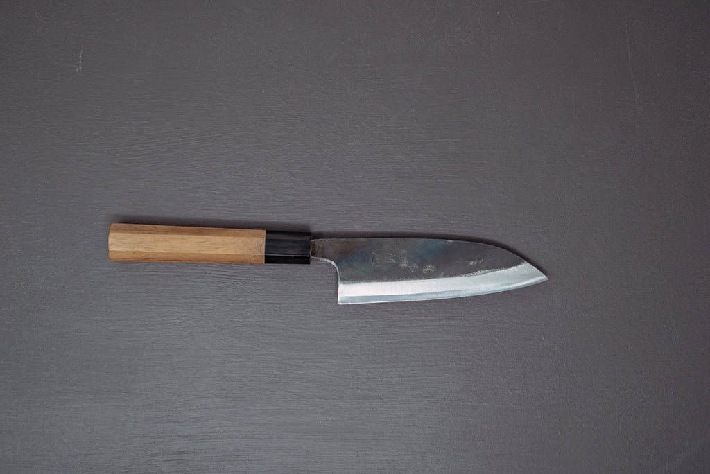 Hatsukokoro Kokugei Blue#1 Kurouchi Petty 120mm - Thecooksedges