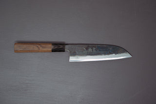 Hatsukokoro Kokugei Blue#1 Kurouchi Santoku 165mm - Thecooksedges