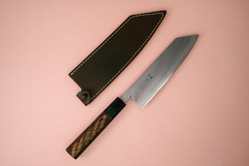 Hatsukokoro Shikkoku Blue2 Bunka 165mm (refinished by Marcel) - Thecooksedges