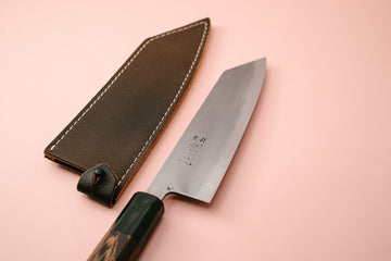 Hatsukokoro Shikkoku Blue2 Bunka 165mm (refinished by Marcel) - Thecooksedges