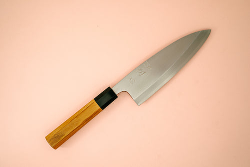 Hatsukokoro Shirasagi Silver 3 Deba 180mm - Thecooksedges