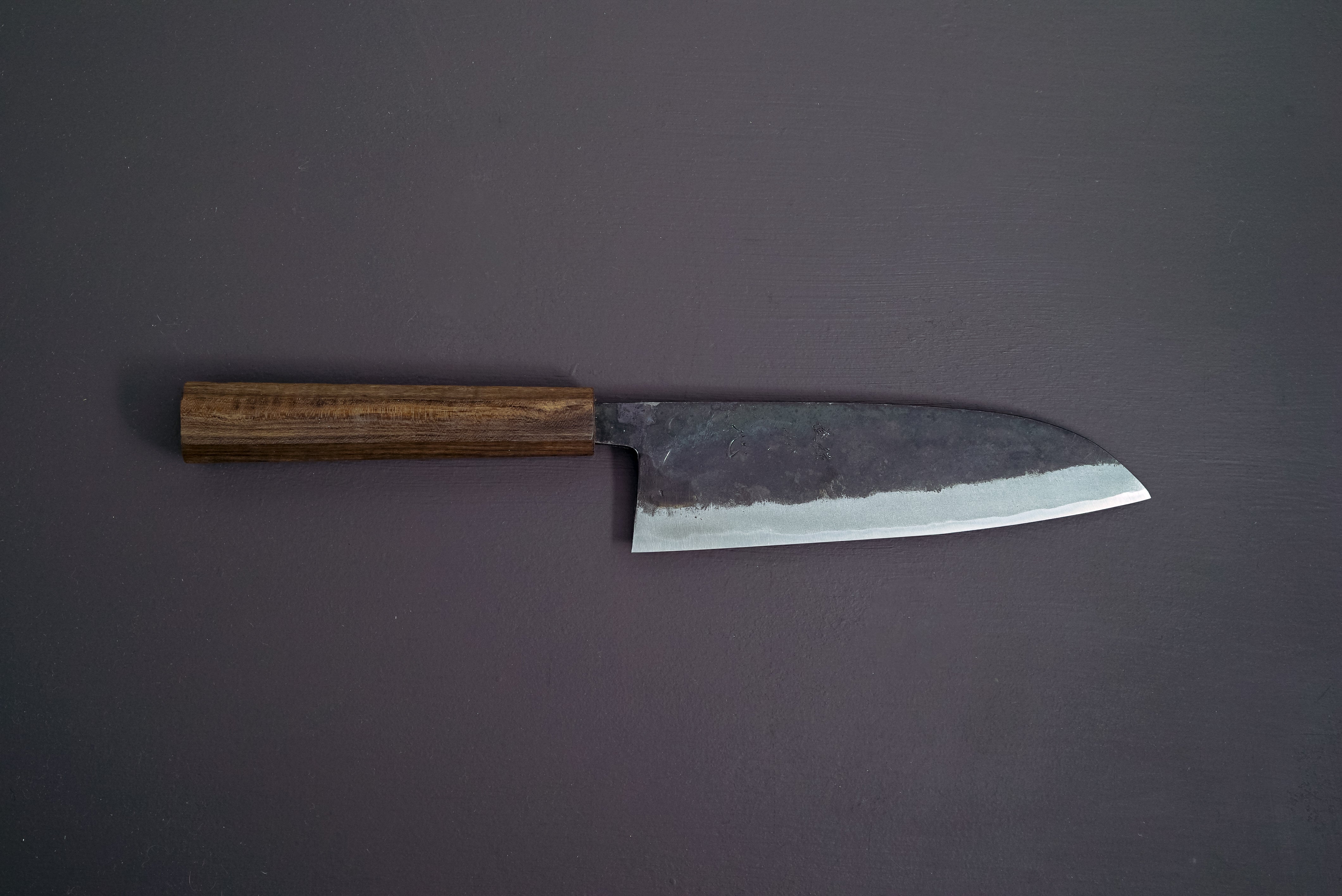 Hatsukokoro Sumi Blue2 Kurouchi Santoku 165mm - Thecooksedges