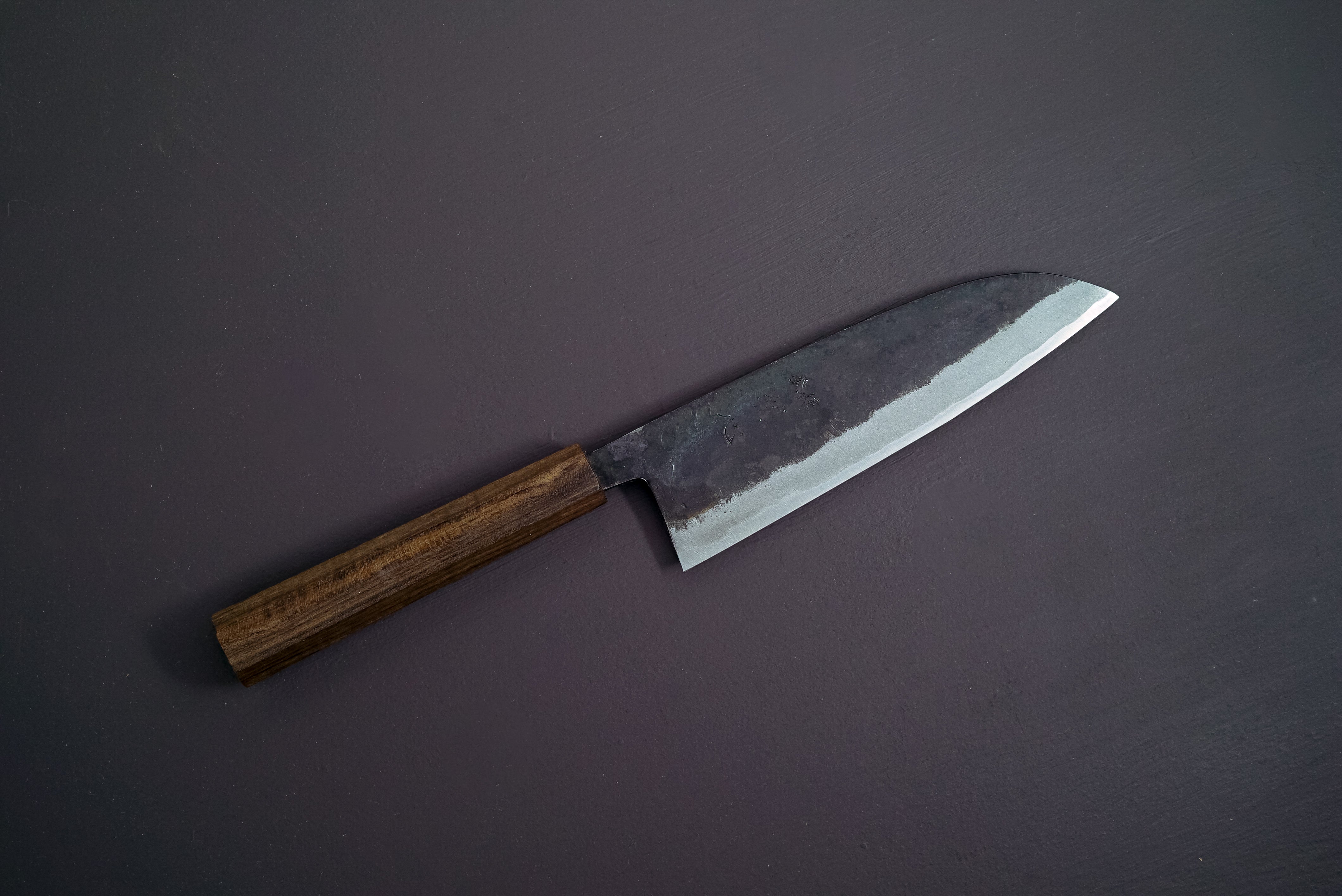 Hatsukokoro Sumi Blue2 Kurouchi Santoku 165mm - Thecooksedges