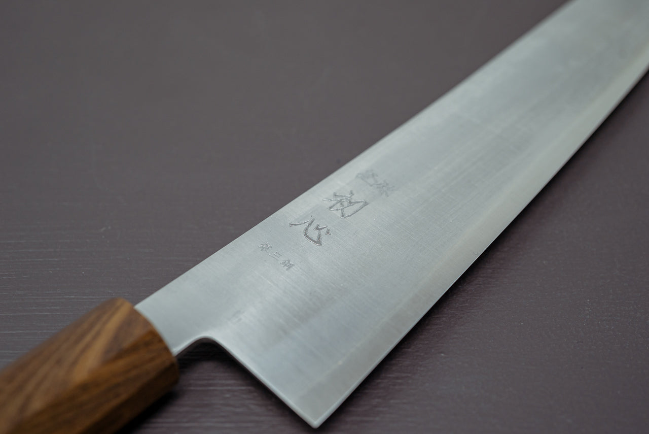 Hayabusa Silver3 Migaki Kiritsuke 240mm - Thecooksedges