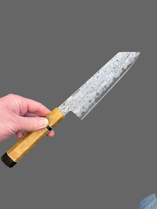 Nakagawa Blue #1 Damascus Bunka 180mm (Demo sale)