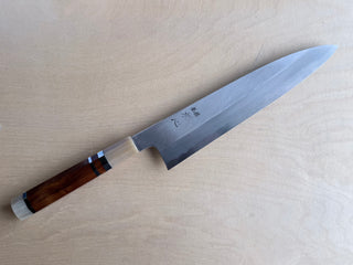 Nakagawa Blue #1 Migaki Tall Gyuto 255mm w/Ironwood & White horn handle