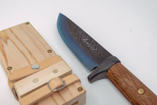 Shotaro Imai W2 San-Mai Outdoor Knife 110mm - Thecooksedges