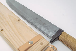 Shotaro Imai W2 Damascus Outdoor Knife 240mm - Thecooksedges