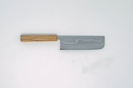 Sakai kikumori 10A Damascus Nakiri 165mm - Thecooksedges