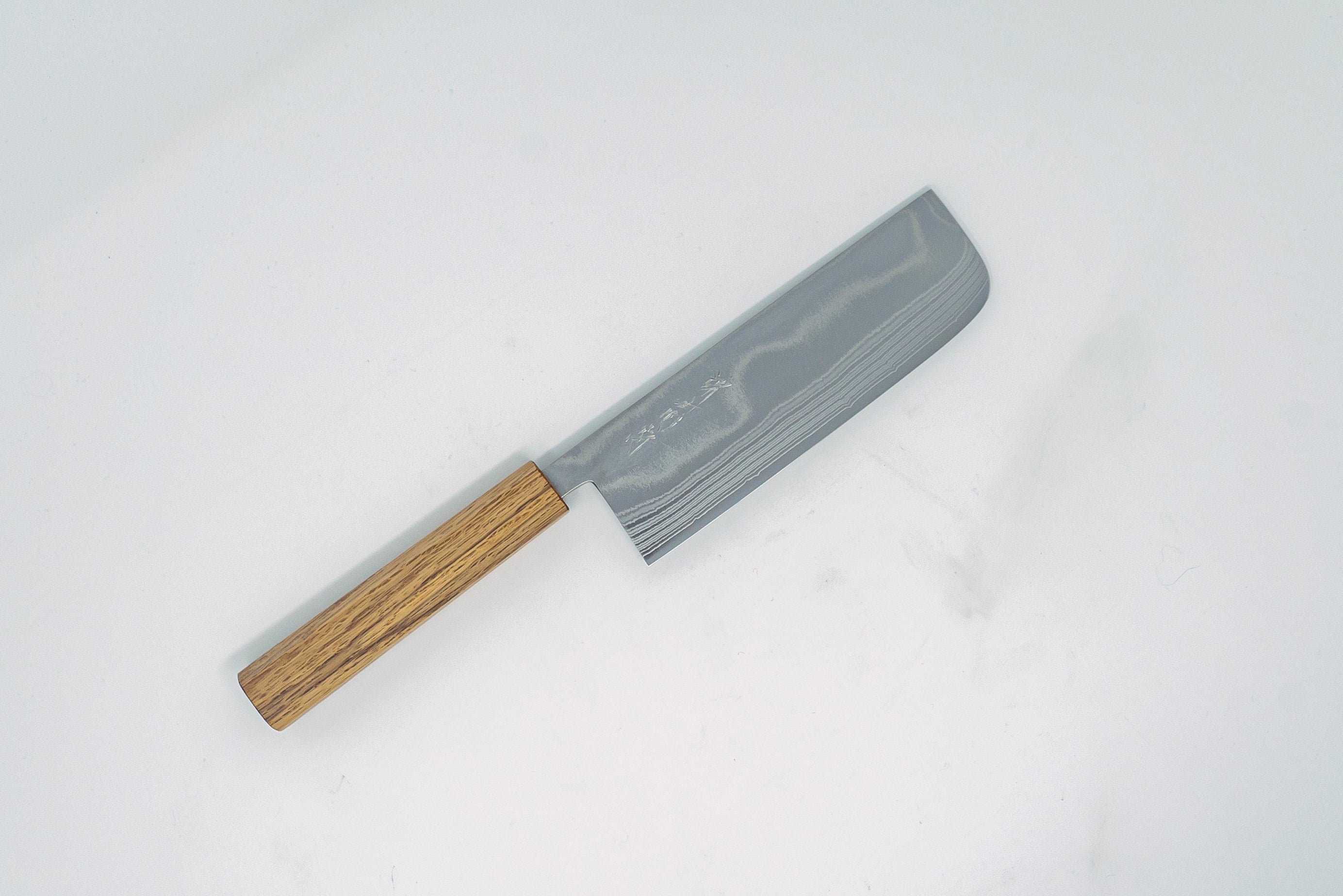 Sakai kikumori 10A Damascus Nakiri 165mm - Thecooksedges