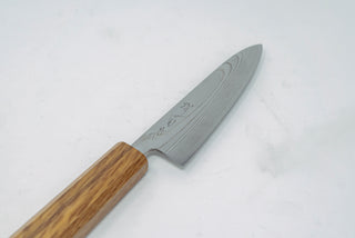 Sakai kikumori 10A Damascus Petty 135mm - Thecooksedges