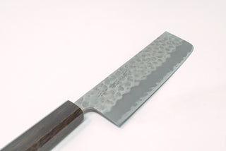 Sakai Kikumori NDW W2 Nakiri 165mm w/ Black Oak Handle - Thecooksedges