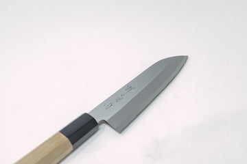 Sakai Kikumori Q-AS Santoku 135mm w/Magnolia Handle - Thecooksedges