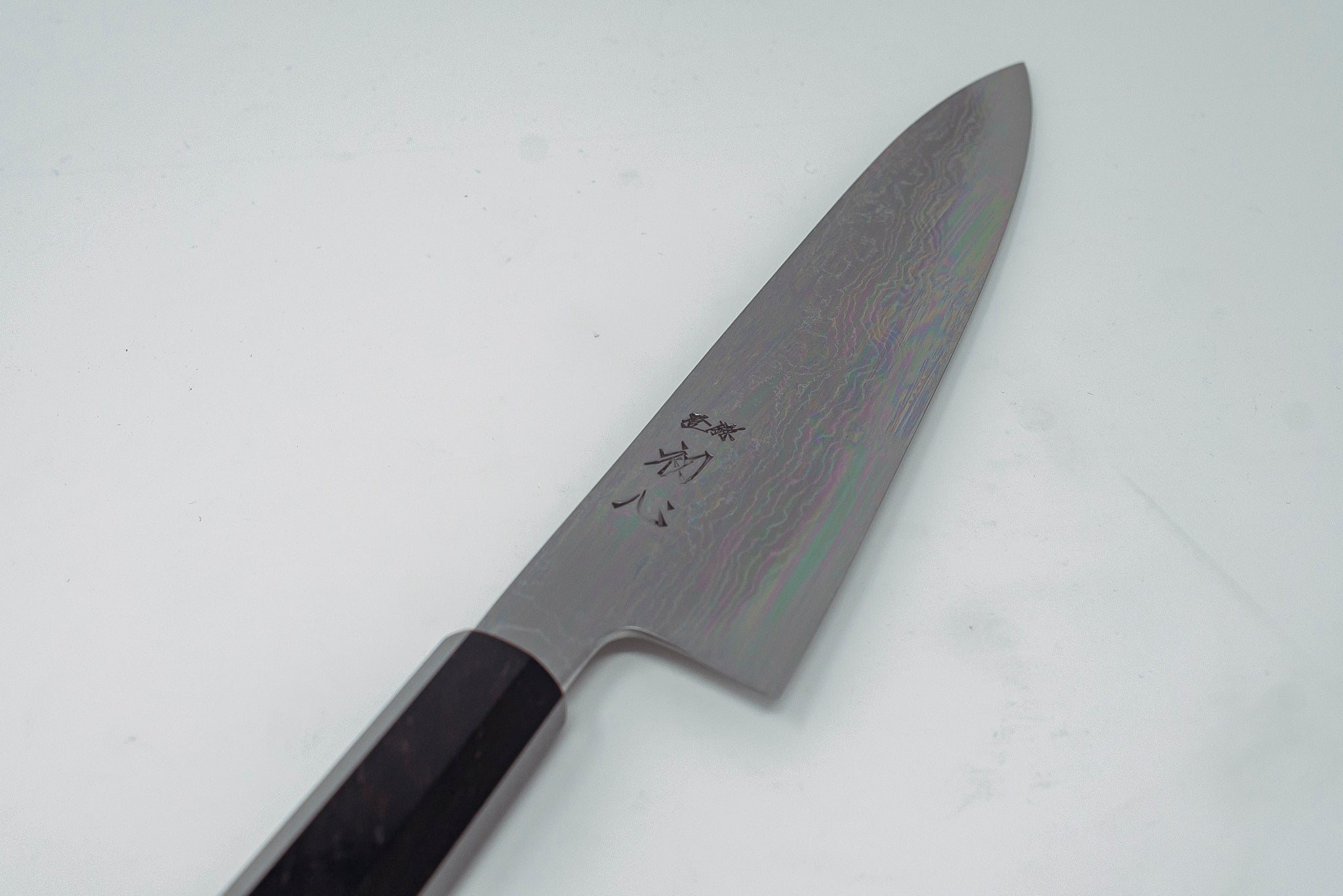 Hatsukokoro Komorebi Damascus Blue#1 Gyuto 210mm (scratch and dent) - Thecooksedges