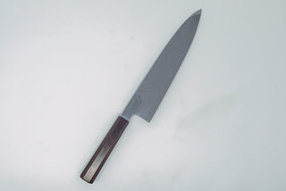 Hatsukokoro Komorebi Damascus Blue#1 Gyuto 240mm (Scratch and Dent) - Thecooksedges