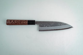Hatsukokoro Kurosagi AS Kurouchi Santoku 165mm - Thecooksedges