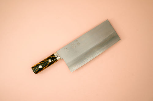 Nakagawa Silver3 Chinese Cleaver Acrylic Handle - Thecooksedges