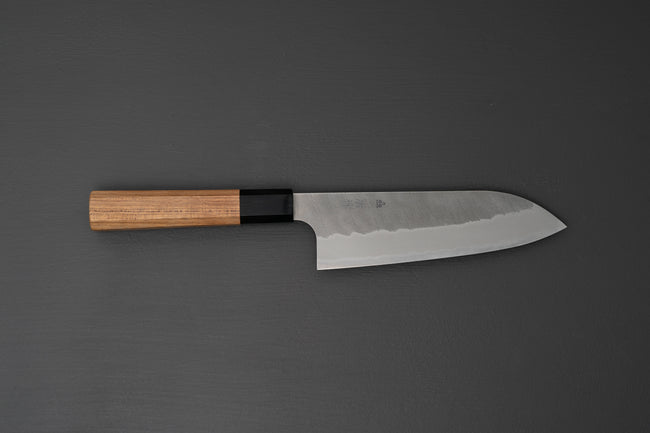 Nigara Hamono AS Tsuchime Santoku 180mm - Thecooksedges