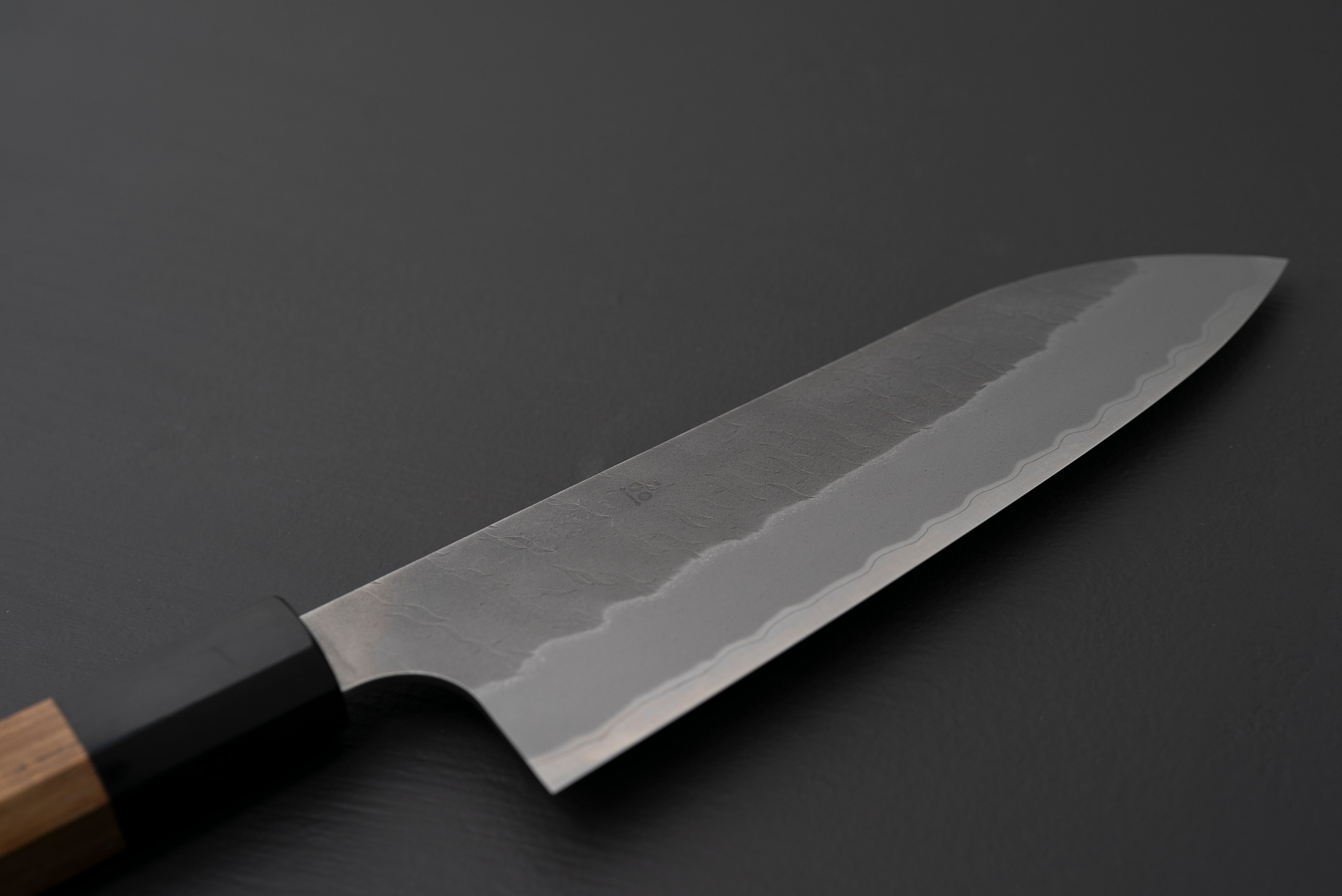 Nigara Hamono AS Tsuchime Santoku 180mm - Thecooksedges