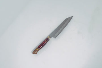 Nigara Hamono SG2 Migaki Tsuchime Kirituske Petty 150mm w/ Western Resin handle - Thecooksedges