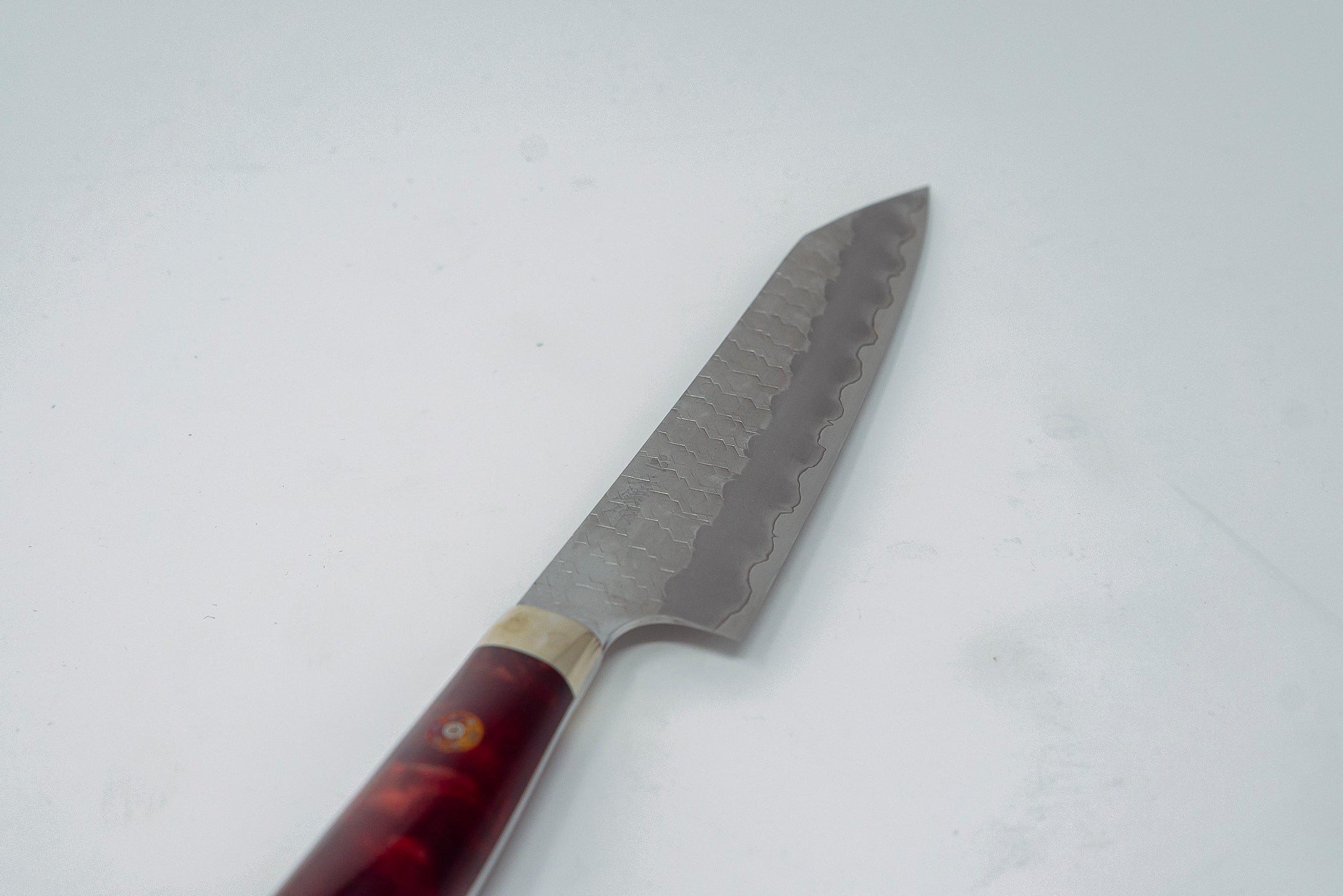 Nigara Hamono SG2 Migaki Tsuchime Kirituske Petty 150mm w/ Western Resin handle - Thecooksedges