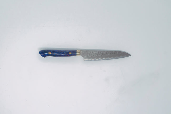 Nigara Hamono SG2 Migaki Tsuchime Petty 150mm w/ Western Resin handle - Thecooksedges