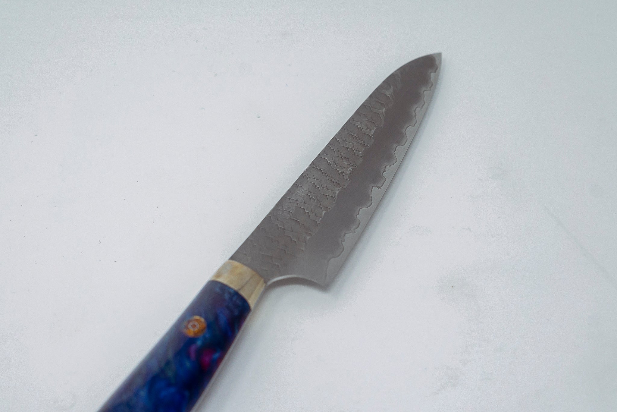 Nigara Hamono SG2 Migaki Tsuchime Petty 150mm w/ Western Resin handle - Thecooksedges