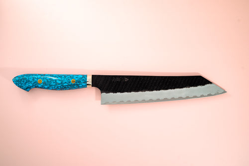 Nigara Hamono Kurouchi SG2 Tsuchime Kiritsuke Gyuto 240mm - Thecooksedges