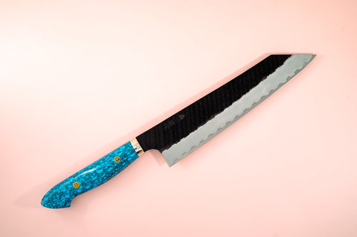 Nigara Hamono Kurouchi SG2 Tsuchime Kiritsuke Gyuto 240mm - Thecooksedges